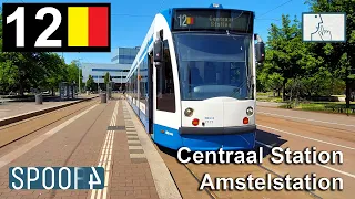 Cabinerit Tram 12 (Amsterdam) | Centraal Station - Amstelstation (Tram Driver's POV)