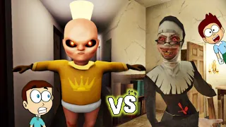 Evil Nun vs The Baby in Yellow - Android Game | Shiva and Kanzo Gameplay