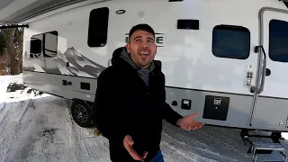 Cold Weather Camping Is Easy In A Lance 2465 Travel Trailer