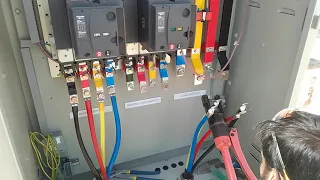 ATS panel with 2 Generator cable Connections