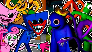 Poppy Playtime VS Rainbow Friends 🎤 ( FNF PLAYTIME but Rainbow Friends Characters Sing It) 💜