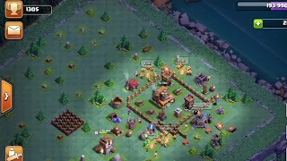 My bases on clash of clans, at end creepy ghost tree!