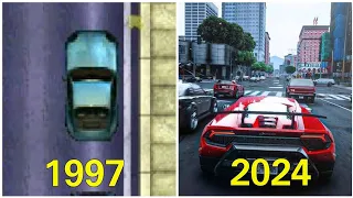 Evolution of Grand Teft Auto Games (1997-2024)