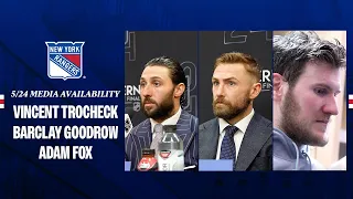 NYR vs FLA: Trocheck, Goodrow and Fox Postgame Availability | May 24, 2024