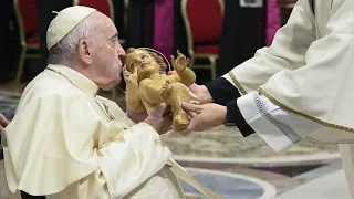 More than 7,000 gather in St Peter's Basilica for midnight Christmas mass led by Pope