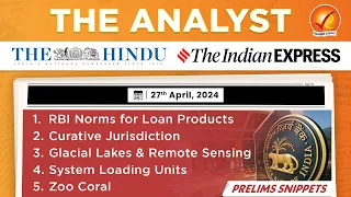 The Analyst 27th April 2024 Current Affairs Today | Vajiram and Ravi Daily Newspaper Analysis