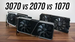 RTX 3070 vs RTX 2070 vs GTX 1070 - 3 Generation GPU Comparison