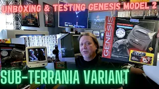 Unboxing the Sub-Terrania Sega Genesis Model 2 + Gameplay Test