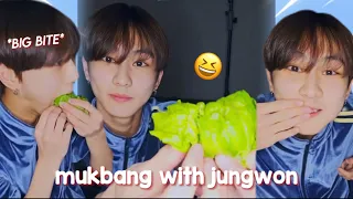 Mukbang with JUNGWON (chaotic)