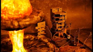 How to DIY an Nuclear Bomb Explosion Diorama?