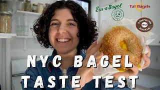 Trying to find the best bagel in NYC  (BLIND TASTE TEST & RANKING)