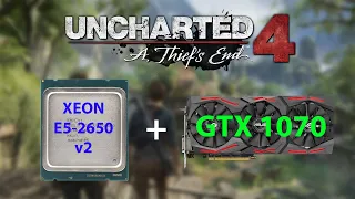 Uncharted 4 on GTX1070 + Xeon E5-2650 v2 Gameplay Test