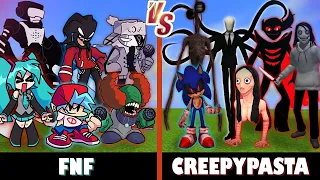 Friday Night Funkin' vs. CreepyPasta | Minecraft (LOL!!!)