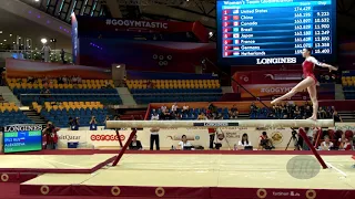 ALEKSEEVA Irina (RUS) - 2018 Artistic Worlds, Doha (QAT) - Qualifications Balance Beam