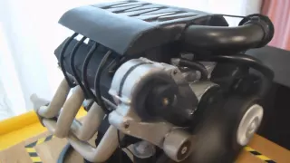 Homemade Electric V8 Engine Working Model (1:8 scale) Part 2
