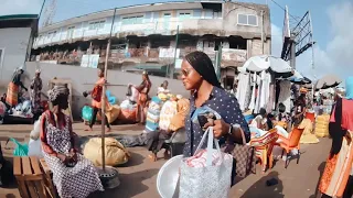 CROWDED STREETS FRIDAY IN KEJETIA KUMASI 🇬🇭 GHANA, WALKING TOUR IN AFRICA