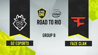 CS:GO - G2 Esports vs. FaZe Clan [Mirage] Map 1 - ESL One: Road to Rio - Group B - EU