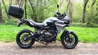 Yamaha Tracer 700 walkaround & Akrapovic sound & accessories