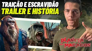 NOVO TRAILER! PLANETA DOS MACACOS 4 O REINADO: ANÁLISE E HISTÓRIA