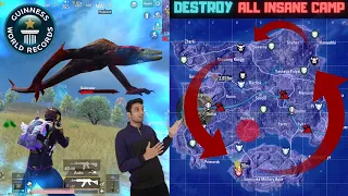 We Create World Record By Destroy All Insane Camp In Titan Strikes Godzilla Mode Pubg Mobile