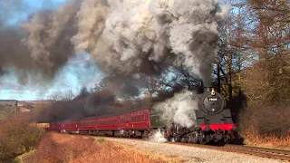 Green Knight No. 75029 at Spring Time on the North Yorkshire Moors Railway