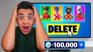 I DELETED my LITTLE BROTHERS Fortnite Account...