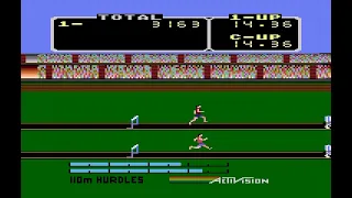 Decathlon - Atari 400/800/XL/XE Gameplay