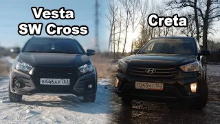 Сравниваю Lada Vesta SW Cross и Hyundai Creta