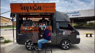 ASMR Cafe Vlog Coffee Truck Bar Convert Into Mobile DIY Kopi Shop Modified Coffeebar ideas Cafelat