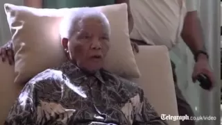 First video of Nelson Mandela since hospital release