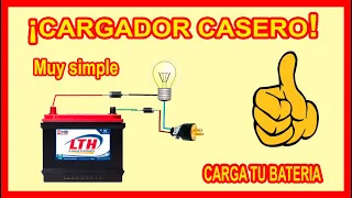 Cargador de baterías de 12v (EL MAS FACIL DE HACER) - homemade battery charger