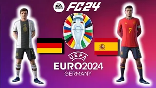 EA FC 24 - Germany VS Spain. UEFA  EURO2024 Full Mach gameplay. ⚽