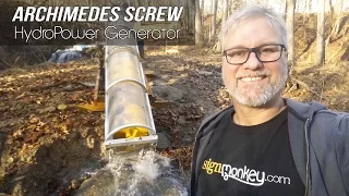 Archimedes Hydropower Screw Generator