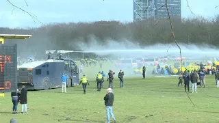 Clashes in the Netherlands as police use water cannon to disperse anti-government protesters | AFP