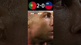 Portugal vs Liechtenstein (4-0) ⚽ Ronaldo brace🔥| EURO Qualifiers 2024 |  #shorts #football #youtube