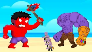 NEW Evolution Of RED BABY-HULK Rescue SPIDER-MAN Family From THANOS Family | Super Heroes Animation