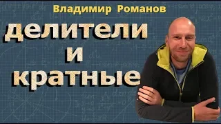 ДЕЛИТЕЛЬ числа КРАТНОЕ чисел 6 5 класс математика