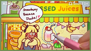 (eng) ASMR Fresh Fruit Juice Truck Roleplay 🍉 | Tok Tok iPad✨ | Sweet and Sour