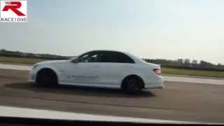 Mercedes CLK63 AMG vs. Mercedes C63 AMG - ROLL RACE