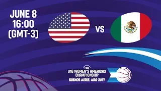 United States vs Mexico - Group B - FIBA U16 Women's Americas Championship