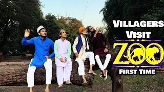 Villagers Visit A Zoo For First Time ! Common Man Show