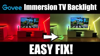 Govee Immersion TV Backlight | EASY FIX FOR COLOUR SYNC ISSUES
