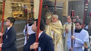 1  Corpus Christi Eucharistic Procession Sydney 2023 - Beginning in CBD