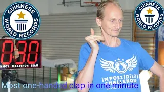 most# one- handed clap in one minute #Guinness World records interesting #fact