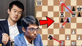 Praggnanandhaa's Huge Blunder and Ding Liren's Tactical Punishment!