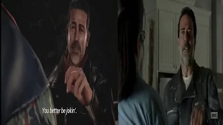 Tekken 7 Negan Trailer References Side by Side (Contains Spoilers)