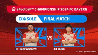 Console Grand Final: RealFabiano93 vs shishi | eFootball™ Championship 2024 FC Bayern Finals