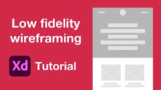 How to wireframe in Adobe XD | Easy tutorial