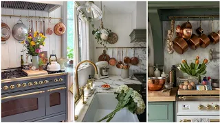 English country farmhouse style kitchen decorating ideas.Top English country kitchen decoration tips