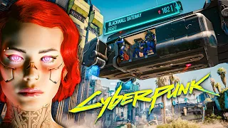 Cyberpunk 2077 - Overpowered Blackwall Cyberpsycho Vs Max Tac And New Improved NCPD 🔥